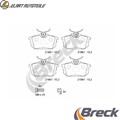 BREMSBELAGSATZ SCHEIBENBREMSE 21861 00 704 10 FÜR VOLVO V40S40I  MITSUBISHI  