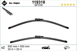 Wischblatt Scheibenwischer DAS ORIGINAL SET SWF 119318 für BMW E87 E81 E82 E88