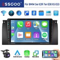9" Autoradio Für BMW 5er E39 7er E38 X5 E53 Android 13 Carplay GPS Navi USB BT