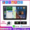 9" Android 13 Carplay Autoradio 2 DIN GPS SAT NAV FM 4+64G BT Wifi RDS + Kamera