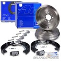 ATE 2x BREMSTROMMEL +TOPKIT BREMSBACKENSATZ HINTEN FÜR OPEL ADAM CORSA D CORSA E