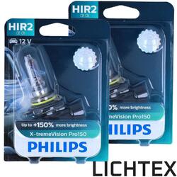 HIR2 PHILIPS X-treme Vision Pro 150 bis zu 150% helleres Licht Scheinwerfer Lamp