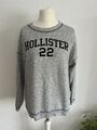 HOLLISTER Sweatshirt Pullover grau Gr. 42/44