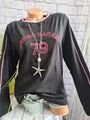 Bruno Banani Shirt Langarm Oberteil schwarz pink Aufdruck Damen (4 658) NEU