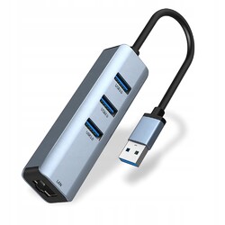 HUB ADAPTER USB 3.0 LAN ETHERNET RJ45 GIGABIT 1000 Mbps