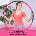 Hula Hoop Reifen Bauchtrainer Fitness Ring Training Massage Schaumstoff 8 Teile