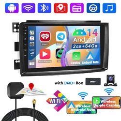 DAB+ 2+64G Android 14 Autoradio KAM Für Mercedes Benz Smart Fortwo 451 2005-2010