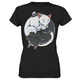 Yin Yang Katzen T-Shirt / Yin Yang Katzen Liebhaber Geschenk / Süße Katzen T-S