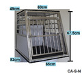 Hundetransportbox Hundebox, Stahl, mit Matte A-CA-S-NEU
