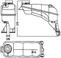 MAHLE Ausgleichsbehälter Kühlmittel CRT 117 000S für MERCEDES KLASSE W210 Model