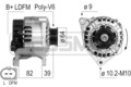 ERA Lichtmaschine Generator 140A 14V für Audi A6 Avant 2.5 TDI quattro 2.4 3.0
