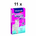 Vitakraft Katzensnack Cat Liquid Snack Lachs - 11 x 90g - Katze Leckerli Katzen