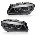 Scheinwerfer Halogen Set für BMW F10 F11 Bj. 2009-2013 Stellmotor Angel Eyes