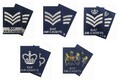 Paar Regulation RAFAC NCO SNCO WO Rangfolien blau (RAF Rangfolien - NEU