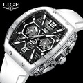 LIGE Herren Armbanduhr Quarzuhr Datum Leuchtend Männer Sport Uhren Wasserdicht