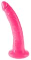Dillio 7 Slim Pink Naturdildo mit Saugfuß Mit ausgeprägter Eichel und Äderung