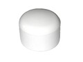 20 Stück - Kappe für Rundrohr D=32/33 mm - L=26 mm WEISS PVC (0.40€/1Stk) (0.62€