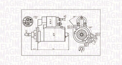 MAGNETI MARELLI 063720713010 Starter für AUDI,FORD,MERCEDES-BENZ,SEAT,SKODA