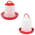 Set Futterspender 1,5L Futterautomat 1,5KG Kükentränke Kunststoff Näpfe Geflügel