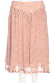 NAF NAF Skirt Pleated  Layer Look Print D 38 beige shades light brown