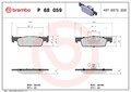BREMBO Bremsbelagsatz, Scheibenbremse Vorderachse u.a. für DACIA, RENAULT, SMART