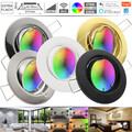LED RGB Einbaustrahler 230V 5W WiFi Einbauleuchten flach Spot Set DECORA