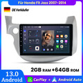 Carplay Android13 Autoradio Für Honda Fit Jazz 2007-2014 GPS Navi WIFI BT 2+64GB