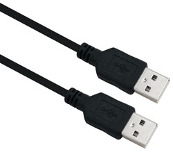 USB A Stecker auf USB A Stecker Datenkabel Verlängerungskabel Schwarz, 0,5m - 5m