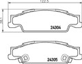 BREMBO Bremsbelagsatz Scheibenbremse PRIME P 09 007 für CADILLAC STS CTS AWD