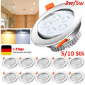 5-10X LED Einbau Strahler 5W Einbauleuchten Decken Leuchte Set Einbau Spot 230V