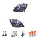 Scheinwerfer Set H1 schwarz für Renault Scénic I Großraumlimousine inkl Lampen