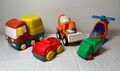 Vintage Spielzeugkonvolut Tonka Zement Bandai, Chicco LKW, Hubschrauber, Polizeiwagen usw.