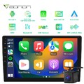 CAM+Doppel DIN 10.1" Android 13 8Core 6+64 Autoradio GPS Navi DAB+ CarPlay Radio