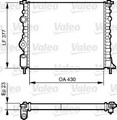 VALEO 731378 Kühler Wasserkühler Motorkühler für RENAULT KANGOO (KC0/1)