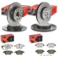 brembo MAX BREMSENSET VORNE + HINTEN passend für VW GOLF 6 TOURAN JETTA BEETLE