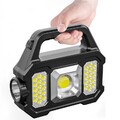 COB LED Akku Solar Arbeitsleuchte Baustrahler Handlampe Strahler Taschenlampe DE
