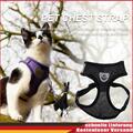 Pet Cat Dog Harness Kitten Mesh Vest Walking Leine für das Training (Schwarz S)