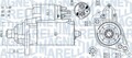 MAGNETI MARELLI ANLASSER STARTER 1,7kW passend für VW CADDY | 063721397010
