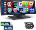 10,26 Zoll Touchscreen mit 2.5K Dash Cam Carplay & Android AutoNavigationsgerät
