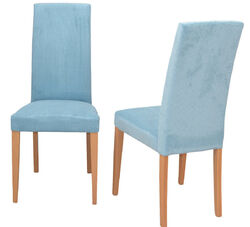 2er-Set Polsterstühle Massivholz Buche Cordstoff Esszimmerstühle gepolstert