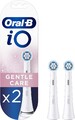 Oral-B iO Sanfte Reinigung Aufsteckbürsten Weiß 2er Pack - NEU (870)