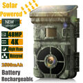 Campark 4K Solar Wildkamera 48MP Jagdkamera Nachtsicht Überwachungskamera IP66