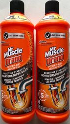 Mr Muscle Drano Power-Gel Rohrfrei 2 x 1 L