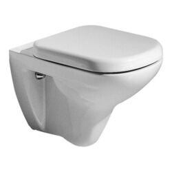 Geberit WC Sitz RENOVA PLAN Scharniere Edelstahl mit Absenkautomatik weiß