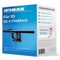 Auto Hak Anhängerkupplung abnehmbar für DS DS 4 Fließheck Typ NX AHK