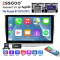 Für VW Passat B7 CC 10-15 10" DAB+ Autoradio Carplay Android 13 4+64G GPS KAM