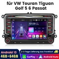 For VW Golf MK5 MK6 Jetta Passat CC Car Radio Stereo GPS Navi Android 14 Carplay