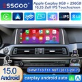 DAB+ Android15 Autoradio CarPlay GPS WiFi MIK KAM 8+256G Für BMW 5er F10 F11 NBT