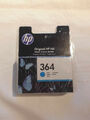 HP 364 Druckerpatrone Cyan blau CB318EE Mai 2022 Neu und OVP 