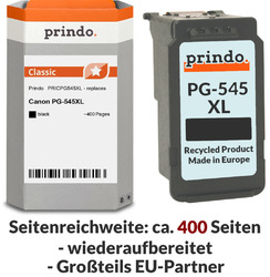 Prindo Druckerpatronen PG-545 CL-546 XL Tinte Patronen Canon PIXMA MX495 MG3050perfekt kompatibel✔️5 Jahre Garantie✔️DE Fachhändler✔️